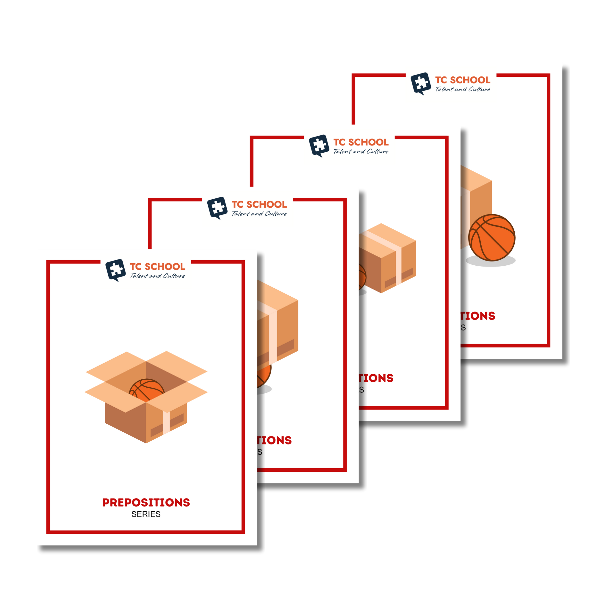 Prepositions flashcards con audio