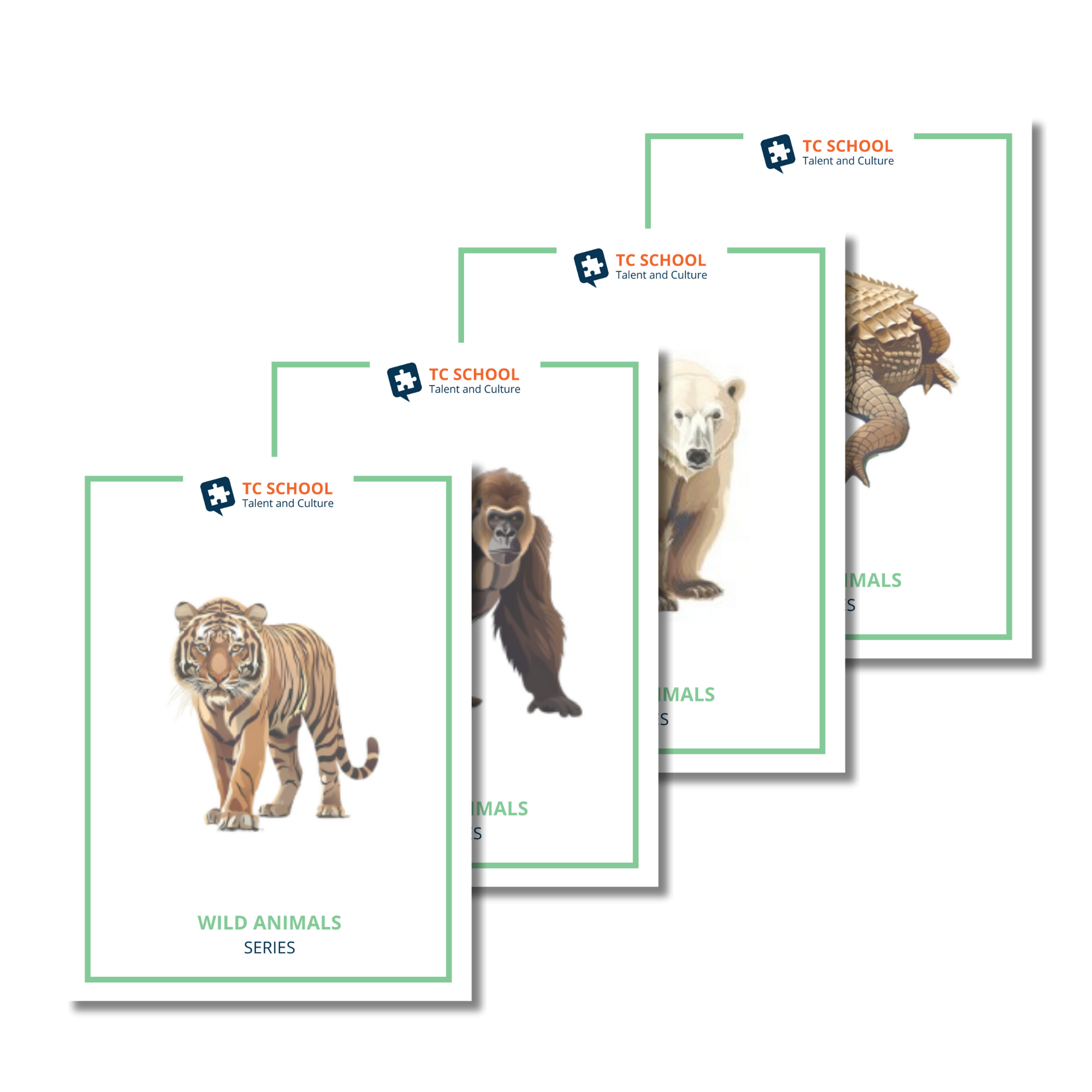 Wild animals flashcards con audio