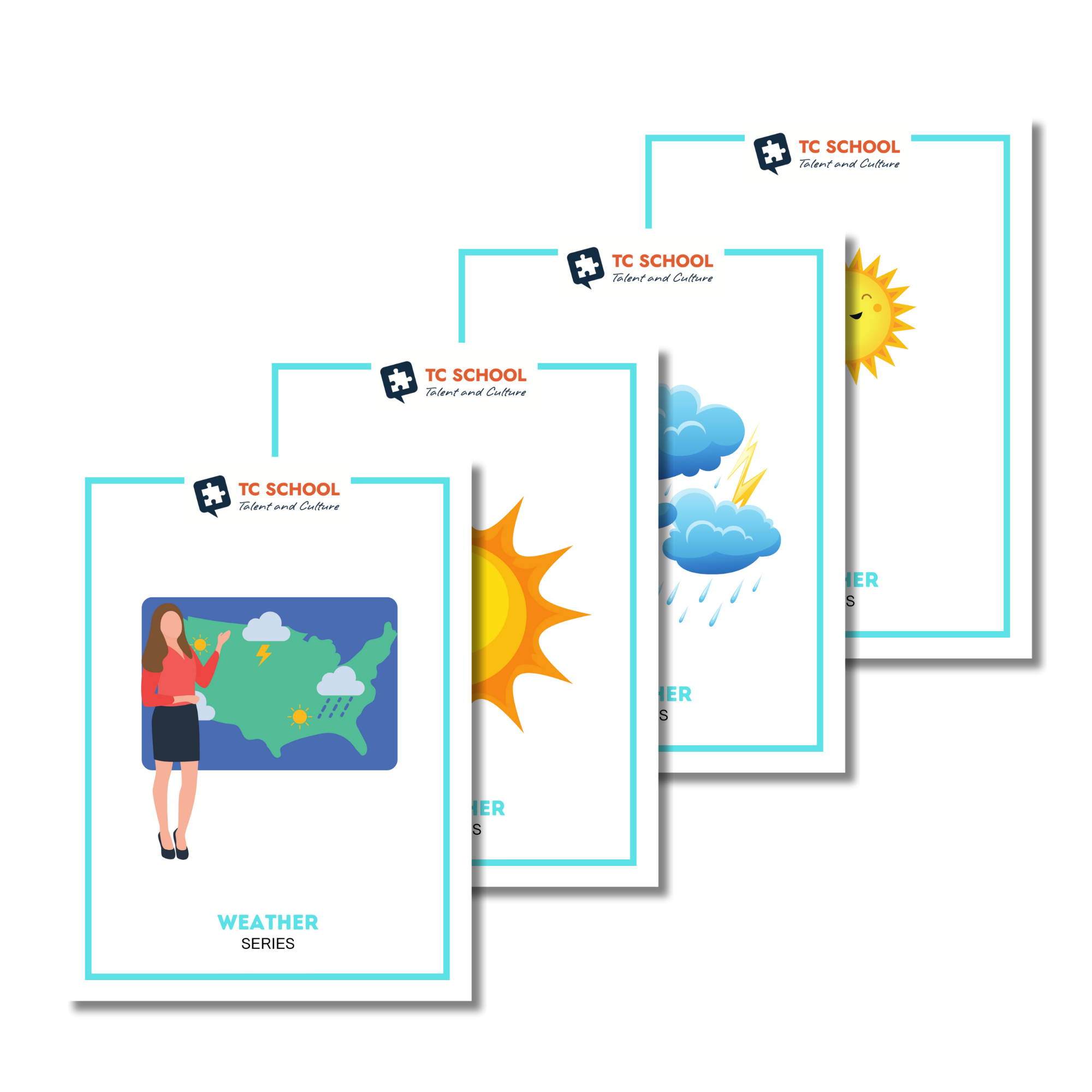 Weather flashcards con audio